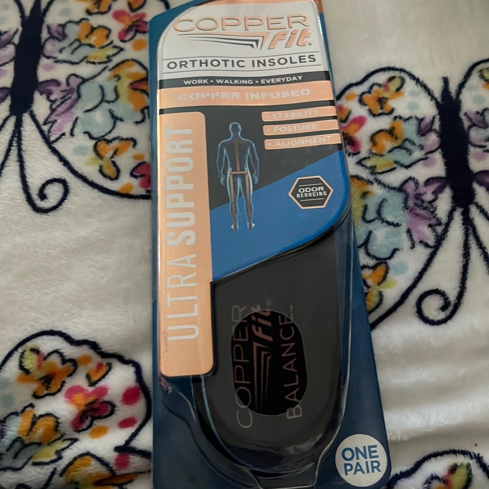 Copper fit orthodic insoles